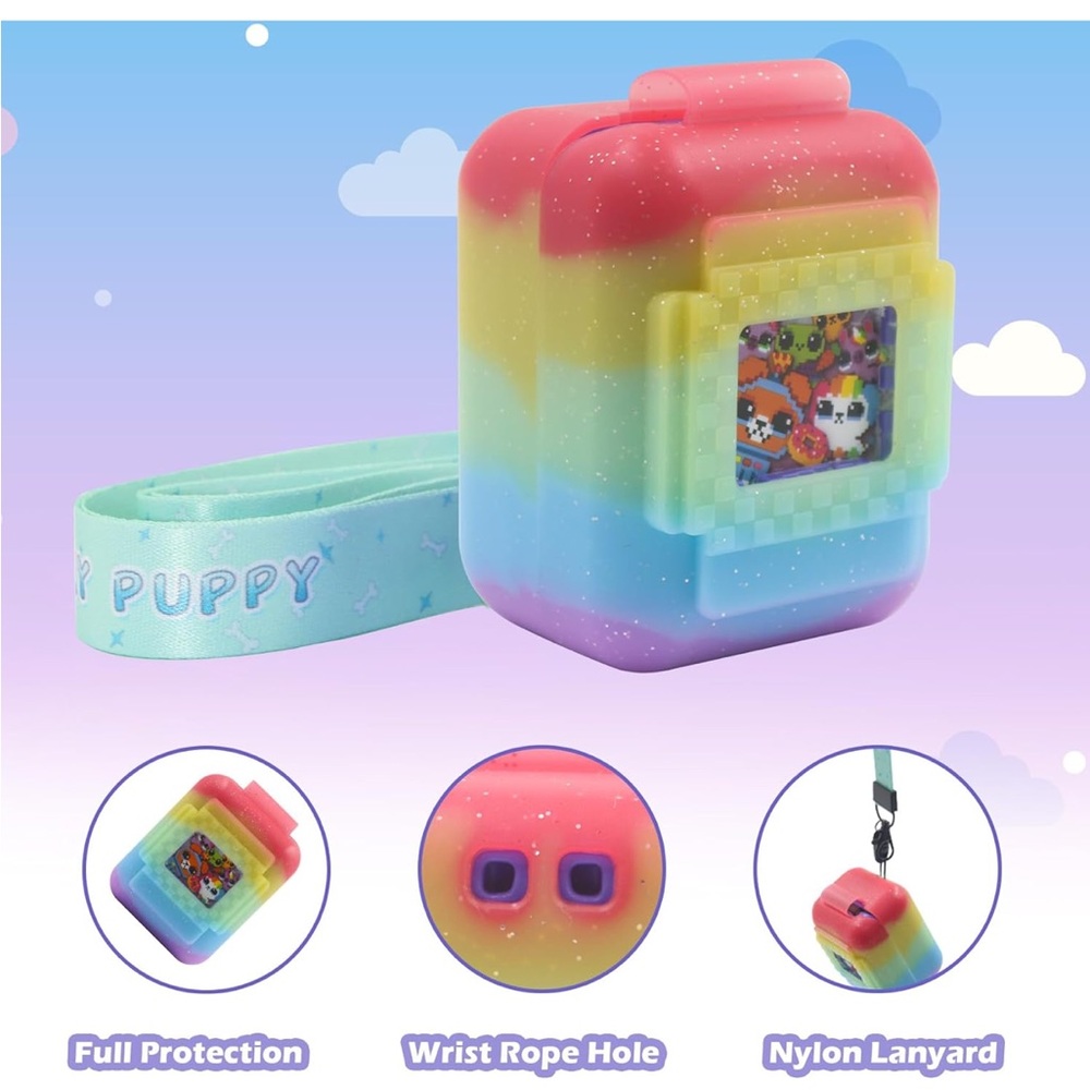 Bitzee Rainbow Kids Case with Lanyard